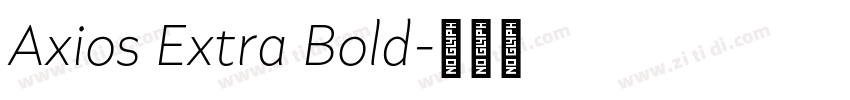 Axios Extra Bold字体转换
